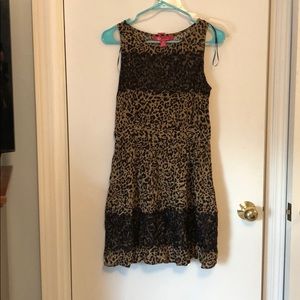 Leopard print fit n flare